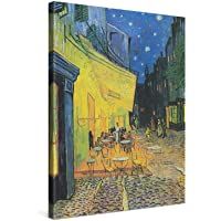 PICANOVA – Vincent Van Gogh Café Terrace at Night 30x40cm – Cuadro sobre Lienzo – Impresión En Lienzo Montado sobre…